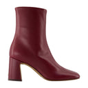 Claudia Ankle Boots Rouje Leather Burgundy