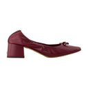 Nicoise Pumps Rouje Leather Burgundy