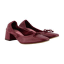 Nicoise Pumps Rouje Leather Burgundy