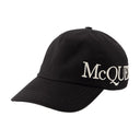 Oversize Cap Alexander Mcqueen Cotton Black