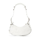 Épaule de cagole Xs Sac Balenciaga en cuir blanc optique