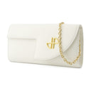 محفظة على سلسلة Patou Leather White
