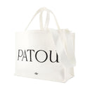 Grand sac à guichet patou coton blanc
