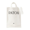Lodret shopper taske patou bomuld hvid