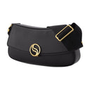 S Wave Small Hobo Bag Stella Mccartney Black Leather Vegan