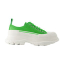 Sneakers Slick Slick Alexander McQueen Green / White Leather