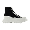 Slidbane sneakers Alexander McQueen sort/hvidt læder