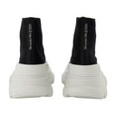 Slidbane sneakers Alexander McQueen sort/hvidt læder