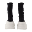 Tread Slick Sneakers In Black And White Fabric