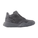 Sneaker haut en cuir gris