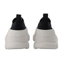 Slidbane glatte sneakers Alexander McQueen sort/hvid canva