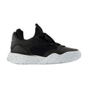 Zapatillas de deporte de la corte Alexander McQueen cuero negro/blanco