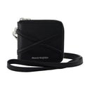 Zip autour de Billfold Wallet Alexander McQueen Black Leather