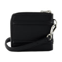 Zip autour de Billfold Wallet Alexander McQueen Black Leather