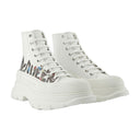 Slidbane glatte sneakers Alexander McQueen White Canvas