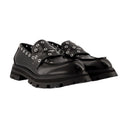 Vandrende loafers Alexander McQueen sort læder