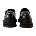 Vandrende loafers Alexander McQueen sort læder