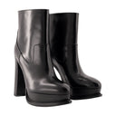 Boots de la cheville 120 mm Alexander McQueen Leather noir