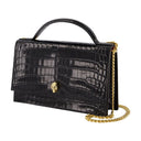 Medium Skull Crossbody Alexander Mc Queen Leather Black