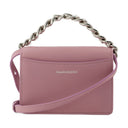 Mini sac de quatre anneaux Alexander McQueen Rose Antique Leather