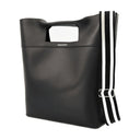 The Square Bow ns Handbag Alexander McQueen Black Leather