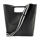 The Square Bow ns Handbag Alexander McQueen Black Leather
