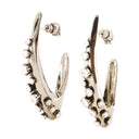 Pave Earrings Alexander Mc Queen Silver Tone