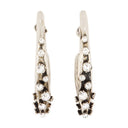 Pave Earrings Alexander Mc Queen Silver Tone
