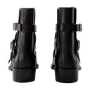 Botas de tobillo punk Alexander McQueen Black/Plata