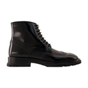Laced ankelstøvler Alexander McQueen læder sort