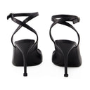 Punk Sandals Alexander Mcqueen Leather Black/Silver