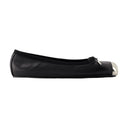 Punk Ballet Flats Alexander Mcqueen Leather Black/Silver