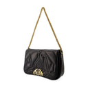 The Seal Crossbody Bag Alexander Mc Queen Leather Black