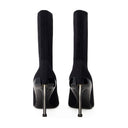 Botas de tobillo punteadas Alexander McQueen Leather Black