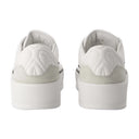 Zapatillas de gran tamaño Alexander Mc Queen Leather White/Black