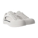 Zapatillas de gran tamaño Alexander Mc Queen Leather White/Black