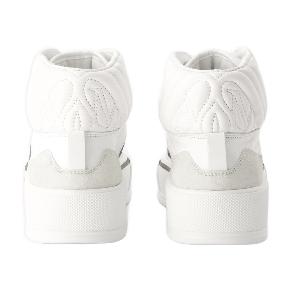 Zapatillas de gran tamaño Alexander Mc Queen Leather White/Black
