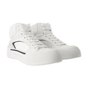 Zapatillas de gran tamaño Alexander Mc Queen Leather White/Black