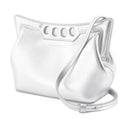 La Mini Pesta Piatta Alexander Mc Queen Leather Silver