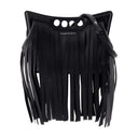 The Mini Peak Crossbody Alexander Mc Queen Leather Black