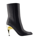 Seal Ankle Boots Alexander Mc Queen Calfskin Black