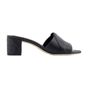 Seal Heeled Sandals Alexander Mc Queen Leather Black