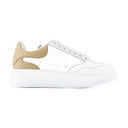 Übergroße Turnschuhe Alexander MC Queen Leder Weiß/Kamel