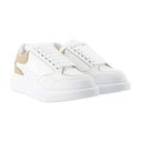 Übergroße Turnschuhe Alexander MC Queen Leder Weiß/Kamel