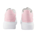 Oversized Hybrid Sneakers Alexander Mc Queen Leather White/Pink