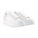Oversized Hybrid Sneakers Alexander Mc Queen Leather White/Pink