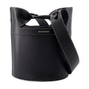 Il secchio Crossbody Crossbody Alexander Mc Queen Leather Black