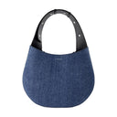 Le sac de hobo du crâne Alexander McQueen Denim bleu
