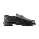 Seal Loafers Alexander Mc Queen Leather Black/Argenté