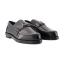 Seal Loafers Alexander Mc Queen Leather Black/Argenté